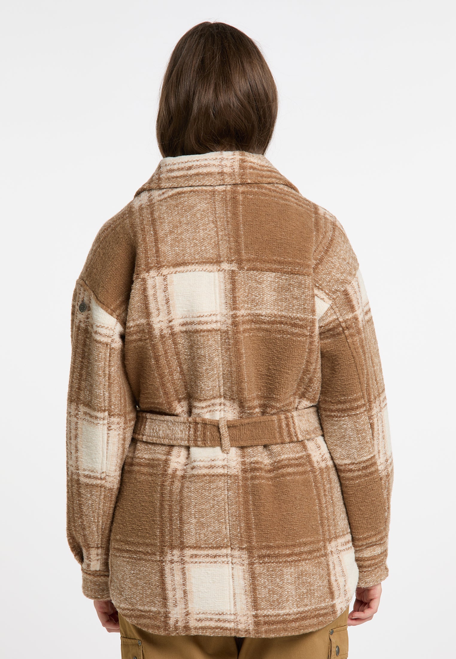 Übergangsjacke im Karo-Muster