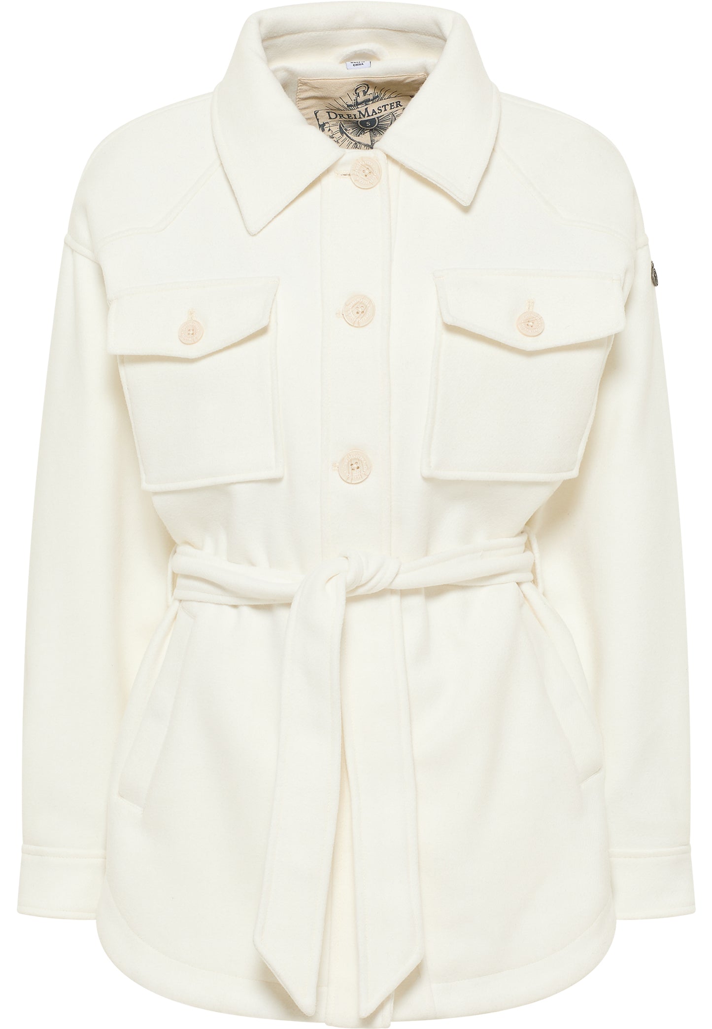 DreiMaster Vintage Damen Übergangsjacke aus einer Wollmischung gefertigt