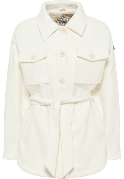 DreiMaster Vintage Damen Übergangsjacke aus einer Wollmischung gefertigt