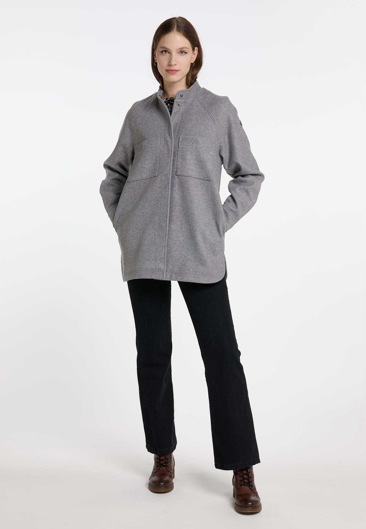 DreiMaster Vintage kurtka przejściowa dla Kobiety wykonana z mieszanki wełny