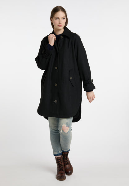 DreiMaster Vintage Women's Transitional Coat Made Of Wool Blend