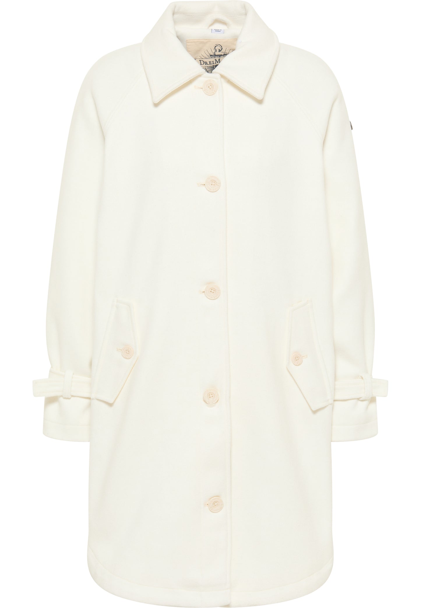 Dreimaster Vintage Damen Übergangsmantel aus Wollmischung