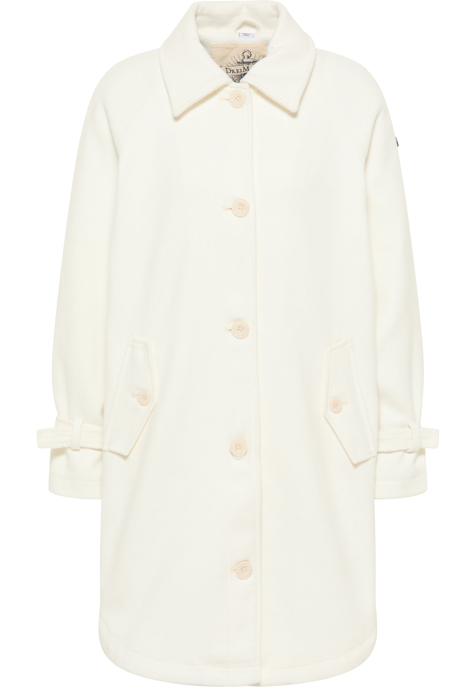 Dreimaster Vintage Damen Übergangsmantel aus Wollmischung