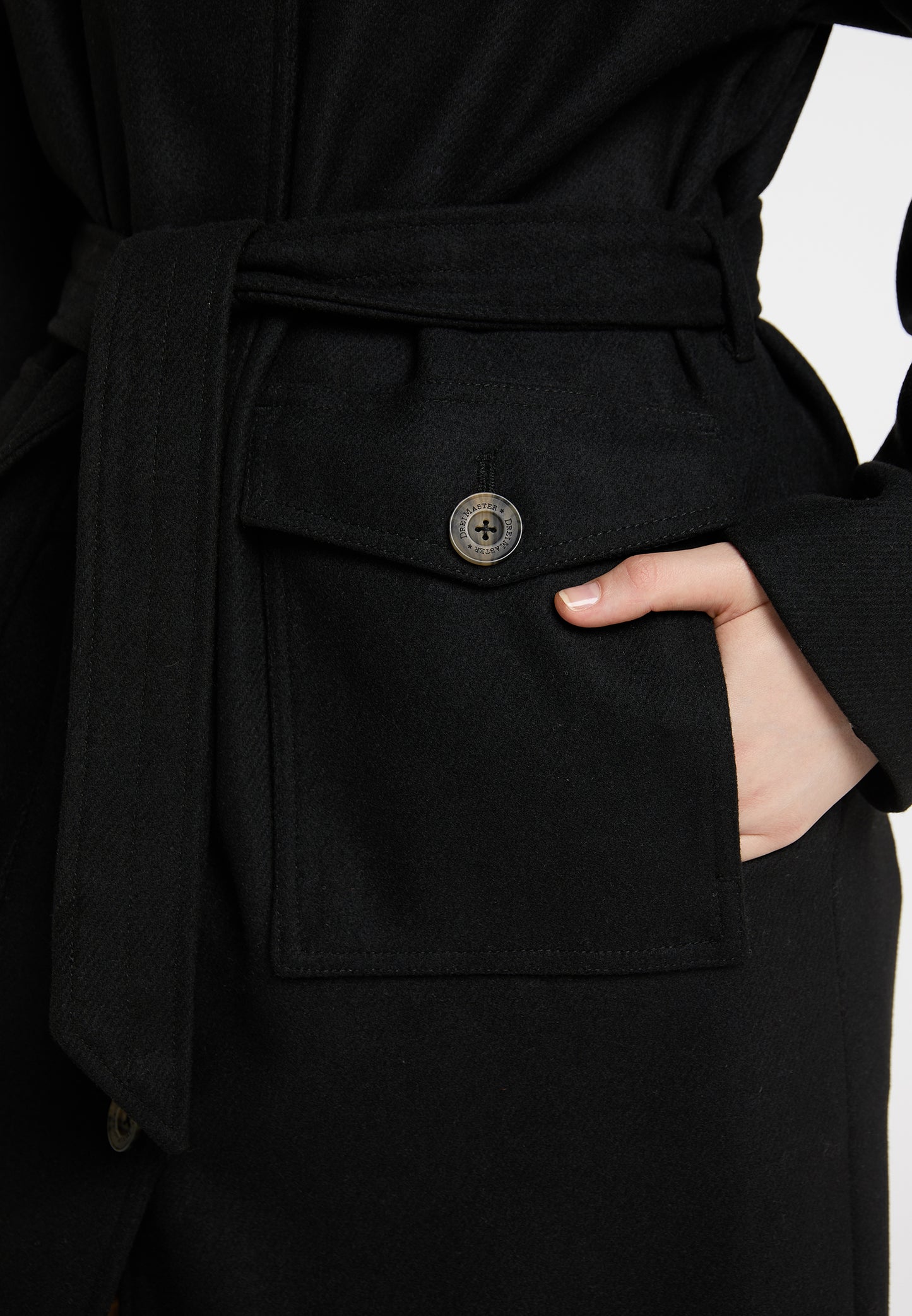 DreiMaster Vintage Damen Übergangsmantel aus Wollmischung