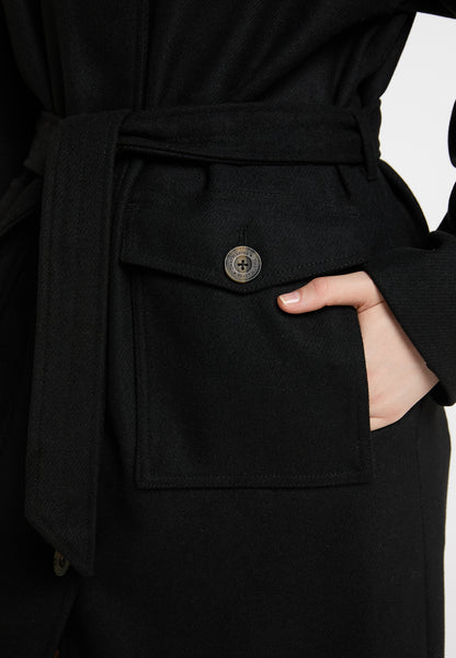 DreiMaster Vintage Damen Übergangsmantel aus Wollmischung