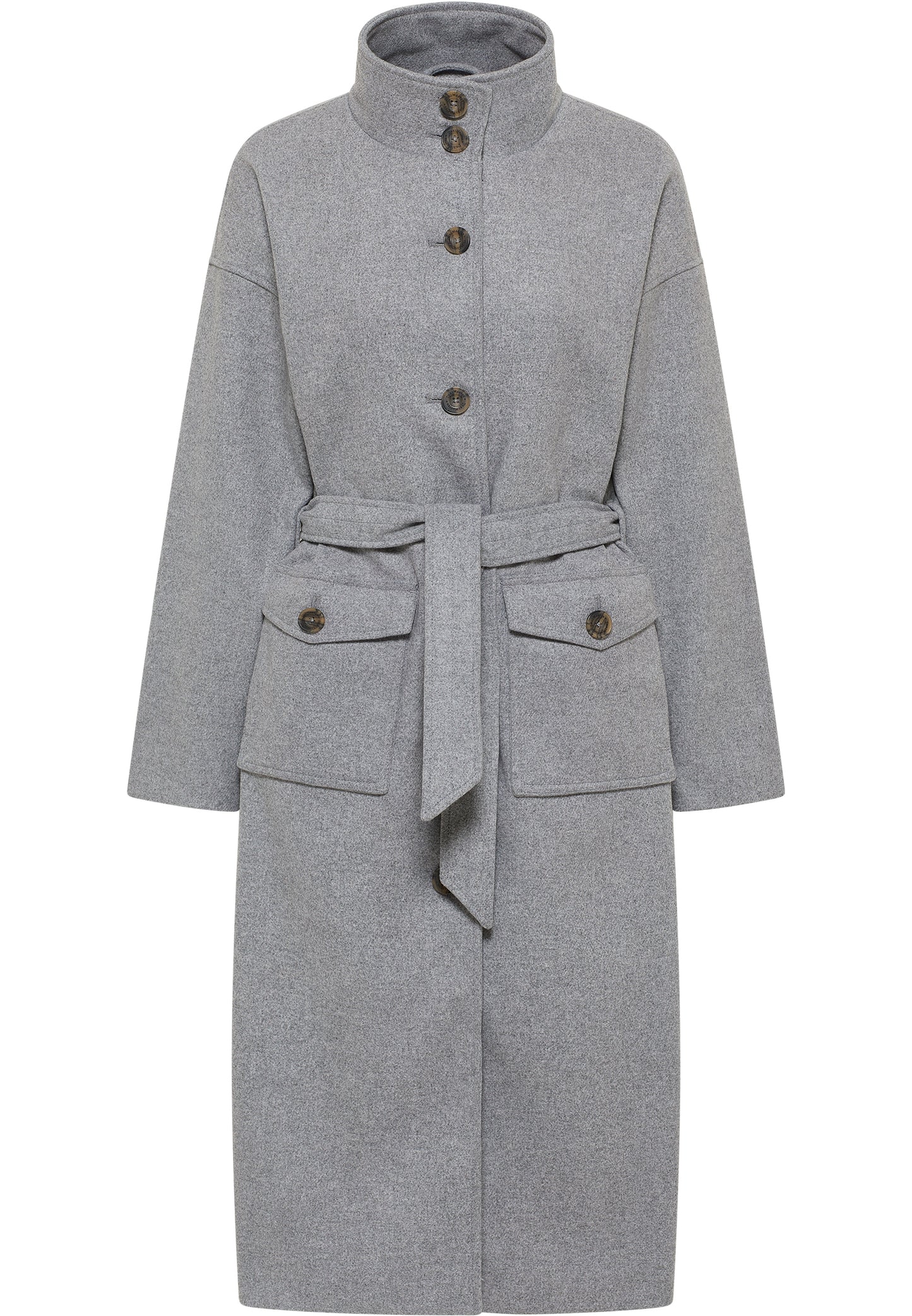 DreiMaster Vintage płaszcz przejściowy damski wykonany z mieszanki wełny