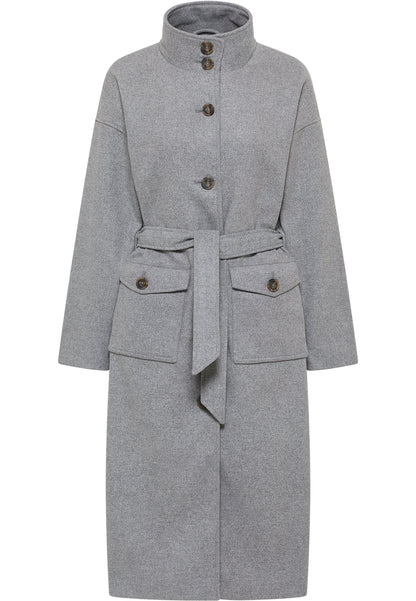 DreiMaster Vintage płaszcz przejściowy damski wykonany z mieszanki wełny