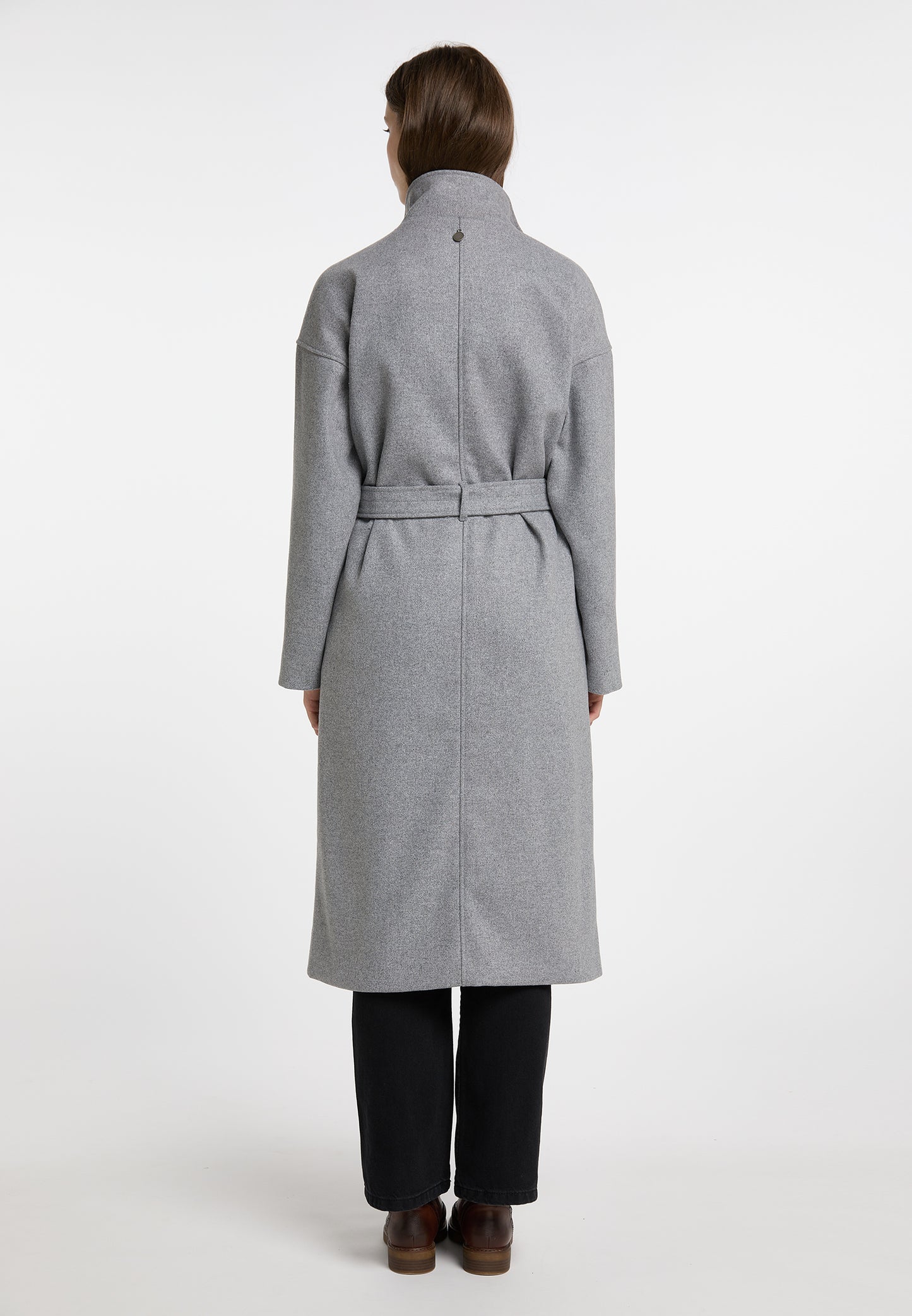 DreiMaster Vintage płaszcz przejściowy damski wykonany z mieszanki wełny