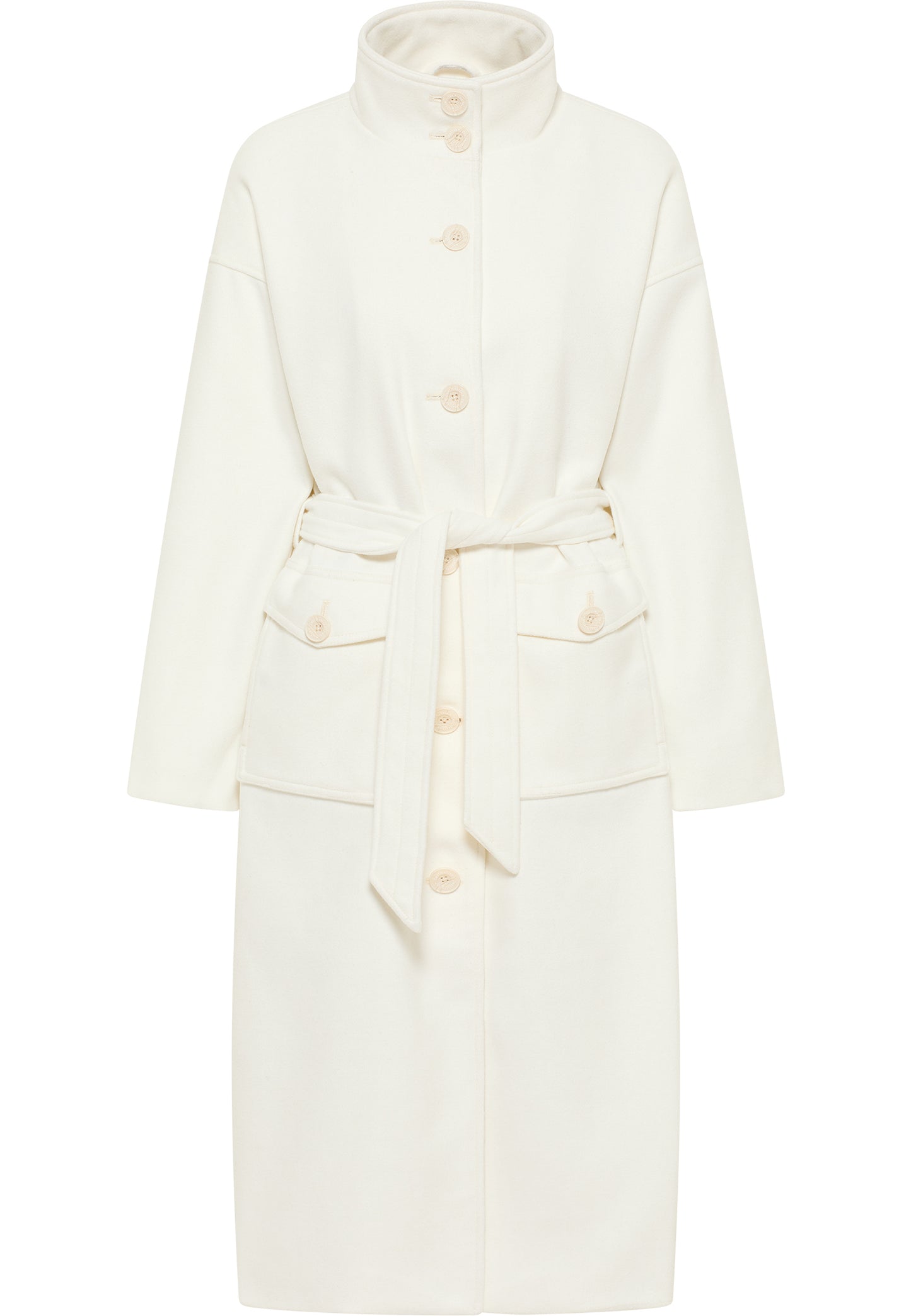 DreiMaster Vintage płaszcz przejściowy damski wykonany z mieszanki wełny