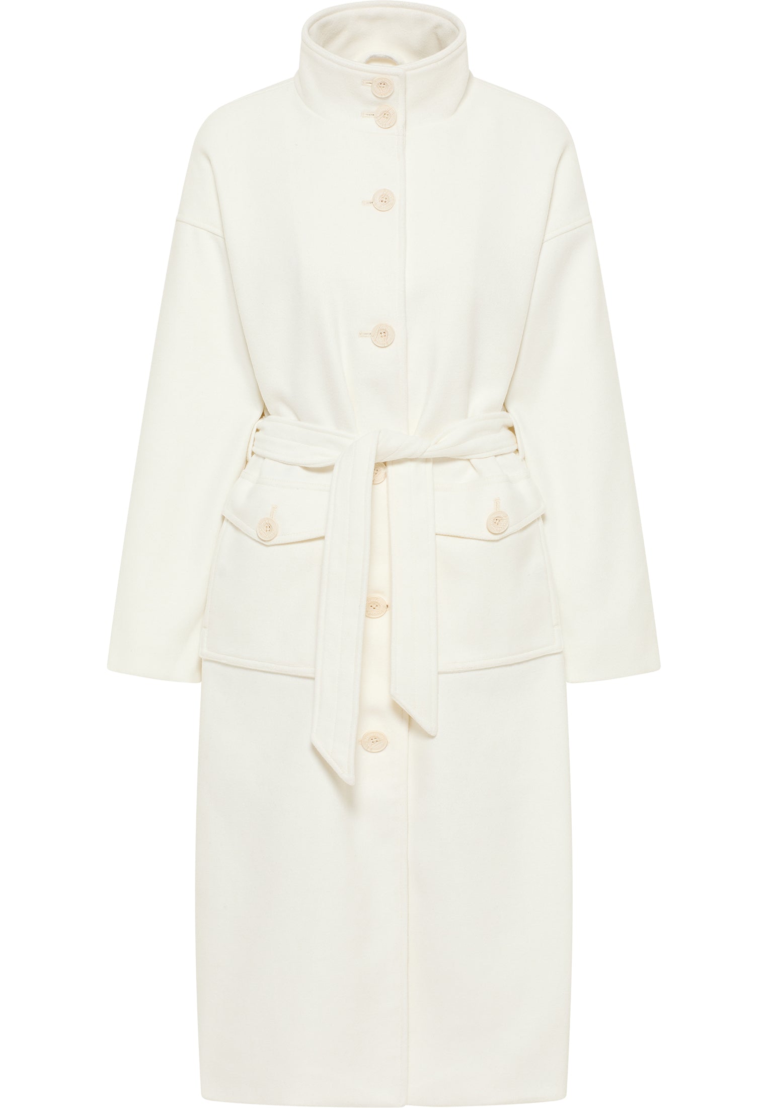 DreiMaster Vintage płaszcz przejściowy damski wykonany z mieszanki wełny