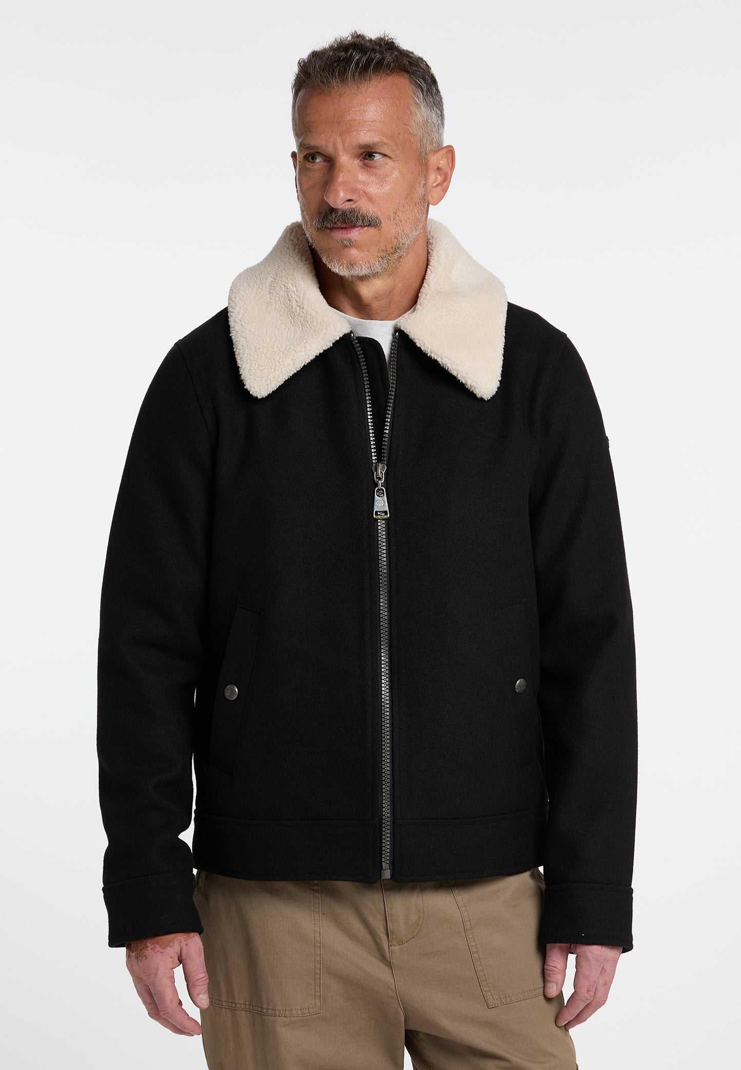 Dreimaster Vintage Men's Transitional Jacket Made From A Wool Blend