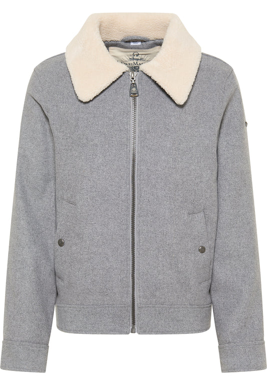 Übergangsjacke aus Wollgemisch