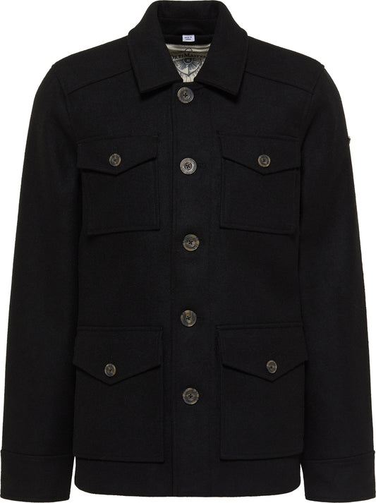 Übergangsjacke aus Wollgemisch