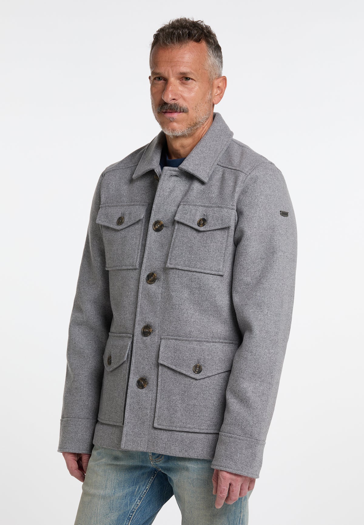 DreiMaster Vintage Men's wool-blend transitional jacket