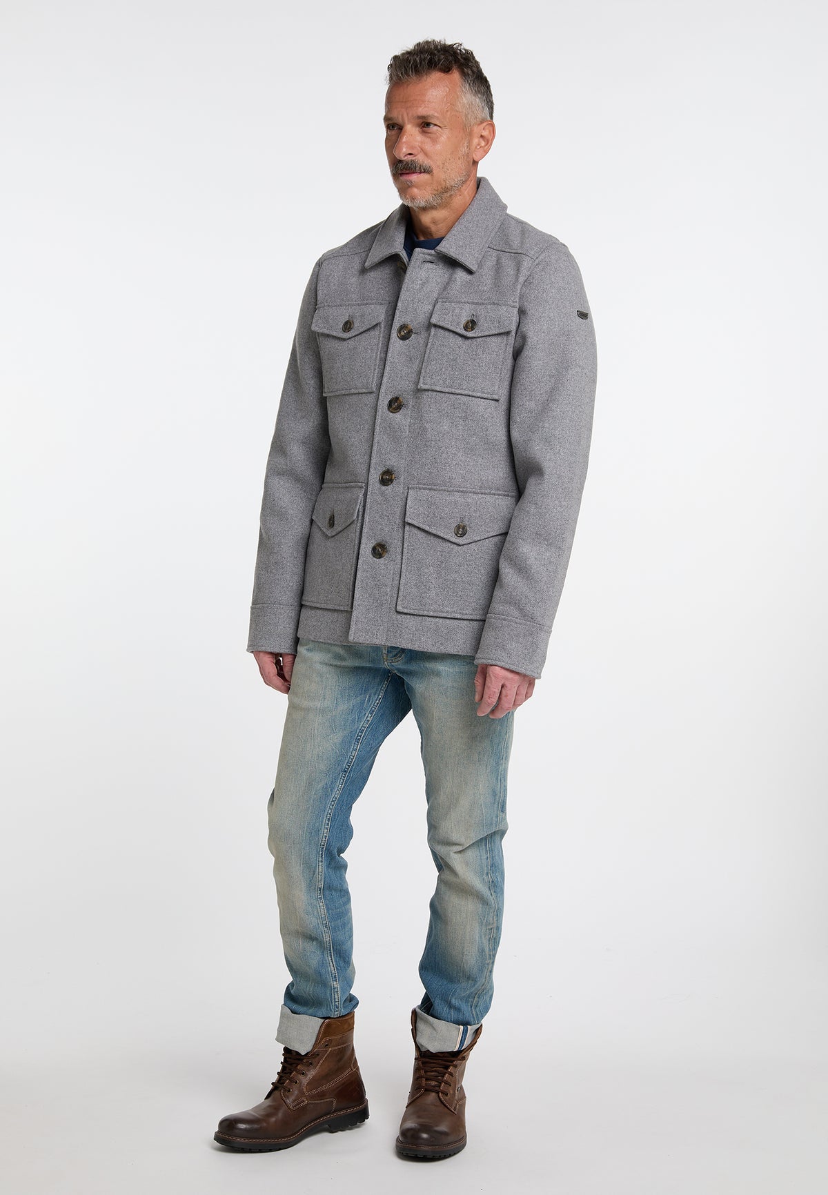 DreiMaster Vintage Men's wool-blend transitional jacket