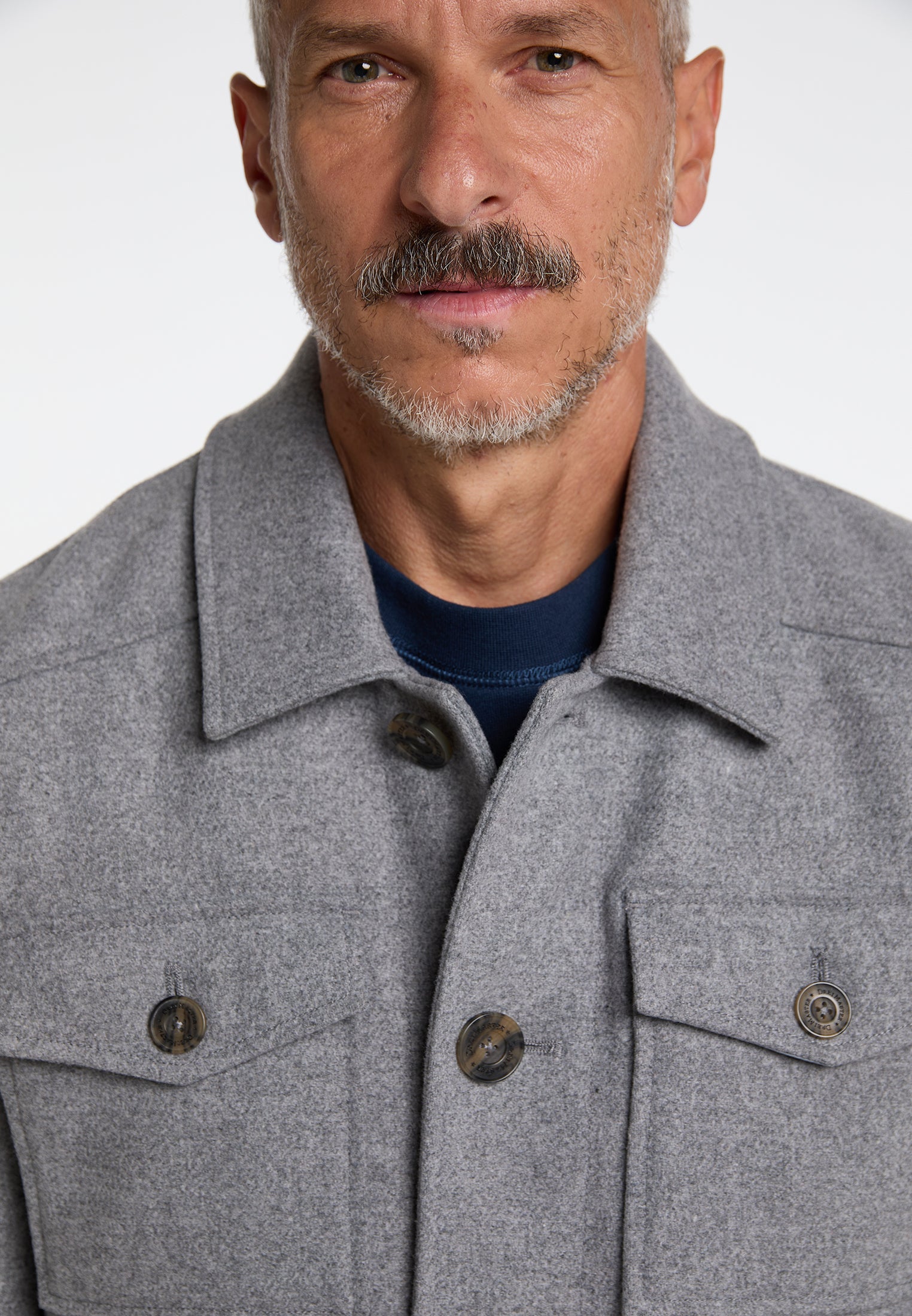 Dreimaster Vintage Herren-Übergangsjacke aus einer Wollmischung