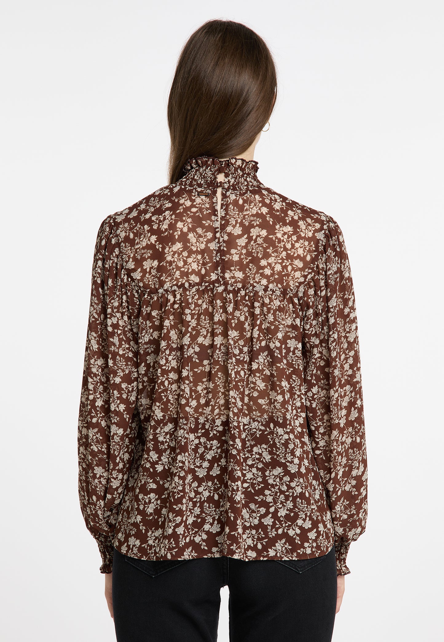 DreiMaster Vintage Women's Bluse mit Blütenprint