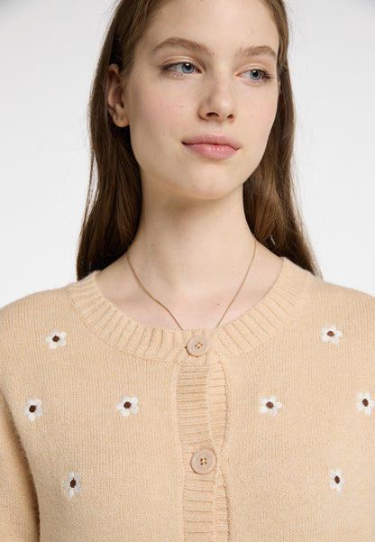 DreiMaster Vintage damski kardigan z haftem