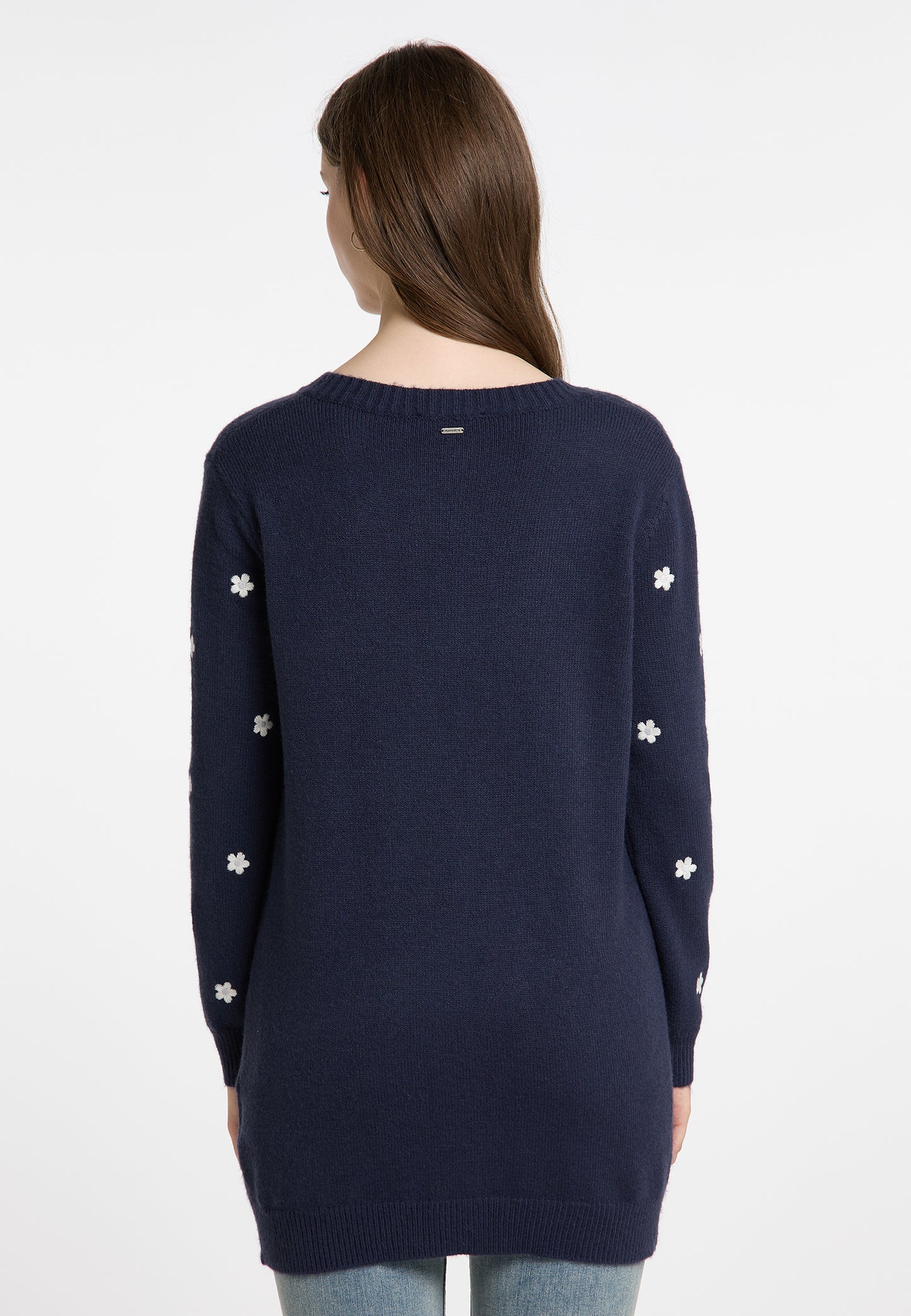 DreiMaster Vintage damski kardigan z haftem