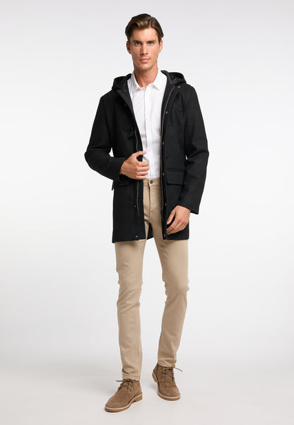 DreiMaster Klassik Men's Transitional Coat Made Of Wool Blend