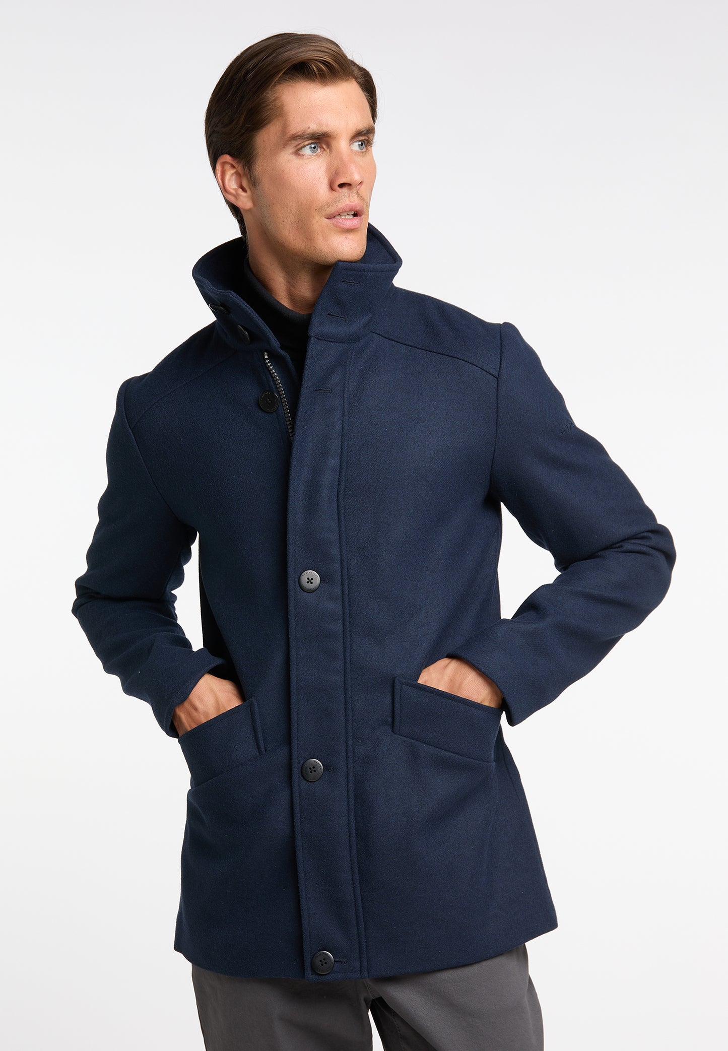 Übergangsjacke aus Wollgemisch