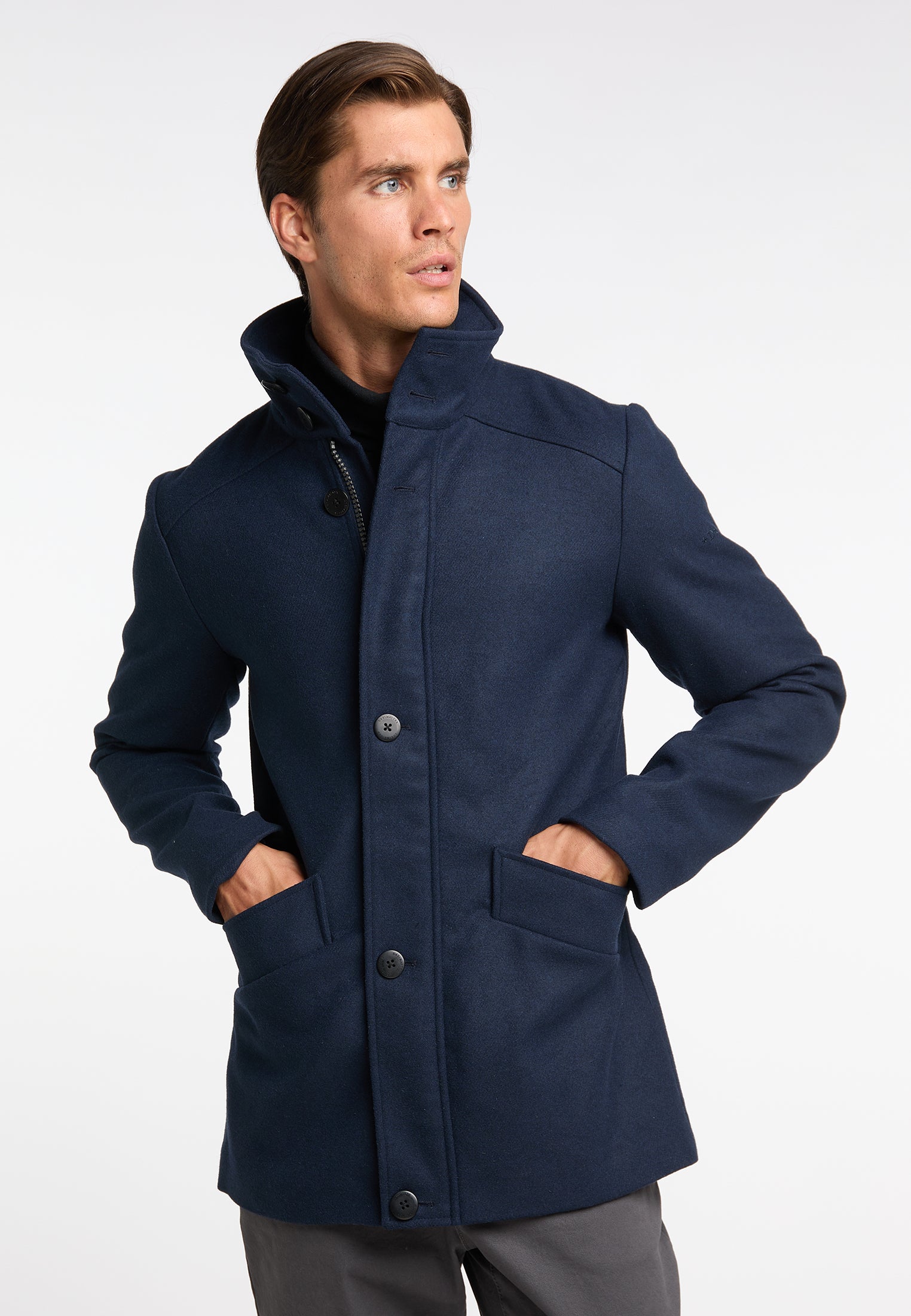 Übergangsjacke aus Wollgemisch