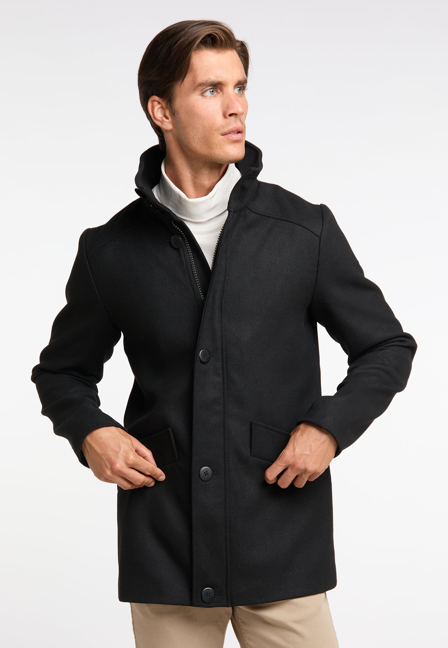 DreiMaster Klassik Men's Transitional Jacket Made From A Wool Blend - Schmuddelwedda Shop