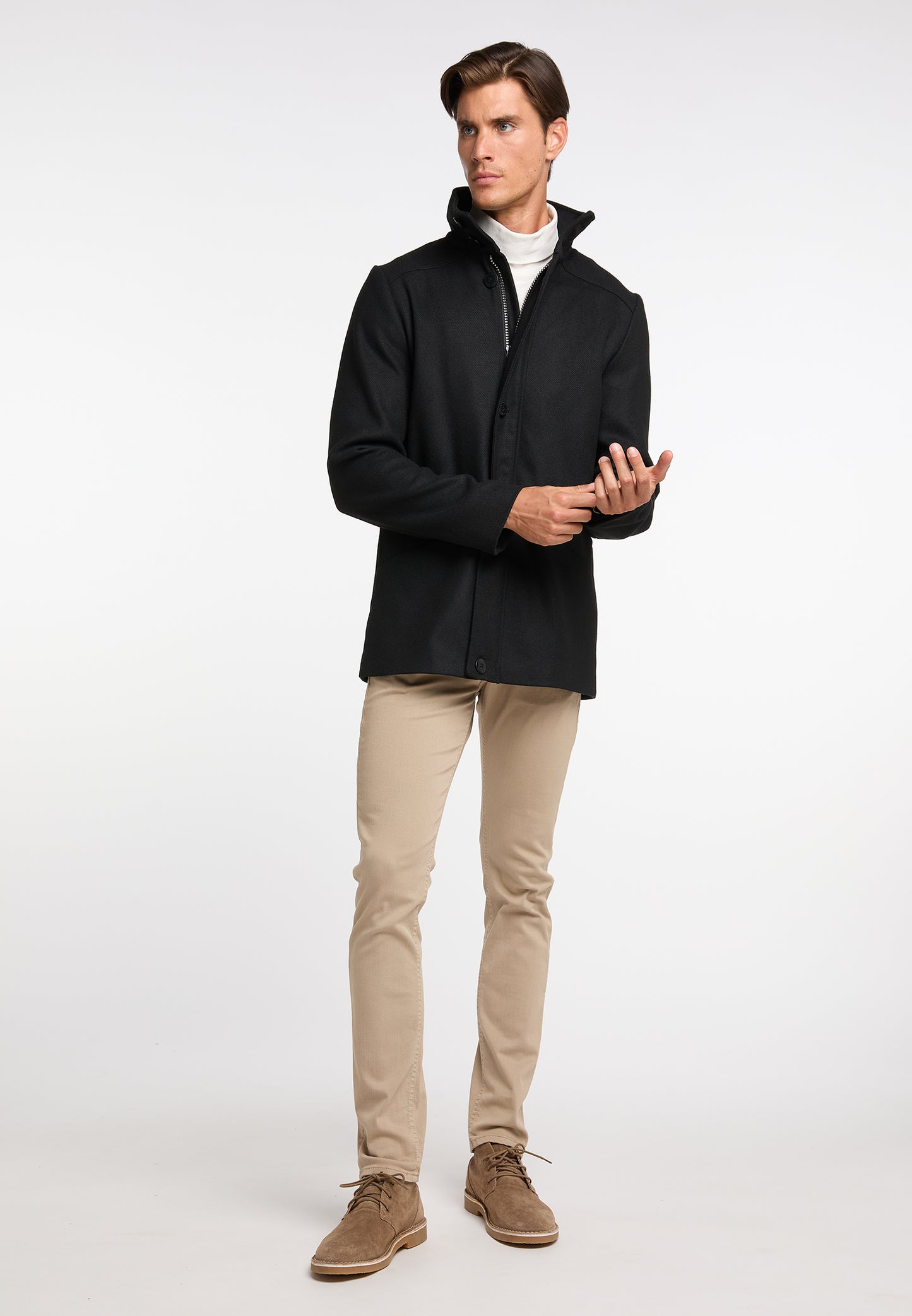 DreiMaster Klassik Men's Transitional Jacket Made From A Wool Blend - Schmuddelwedda Shop