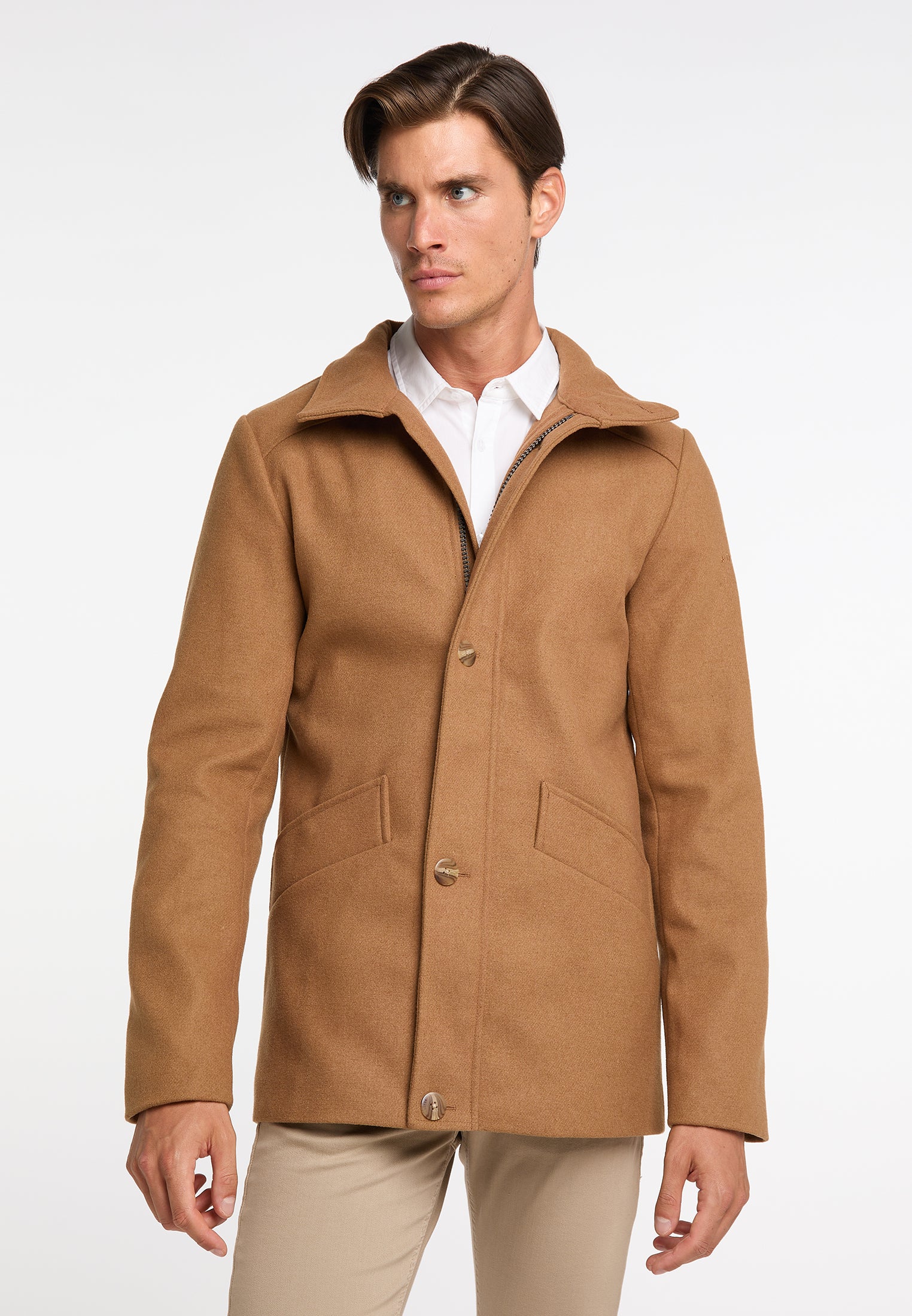 Übergangsjacke aus Wollgemisch