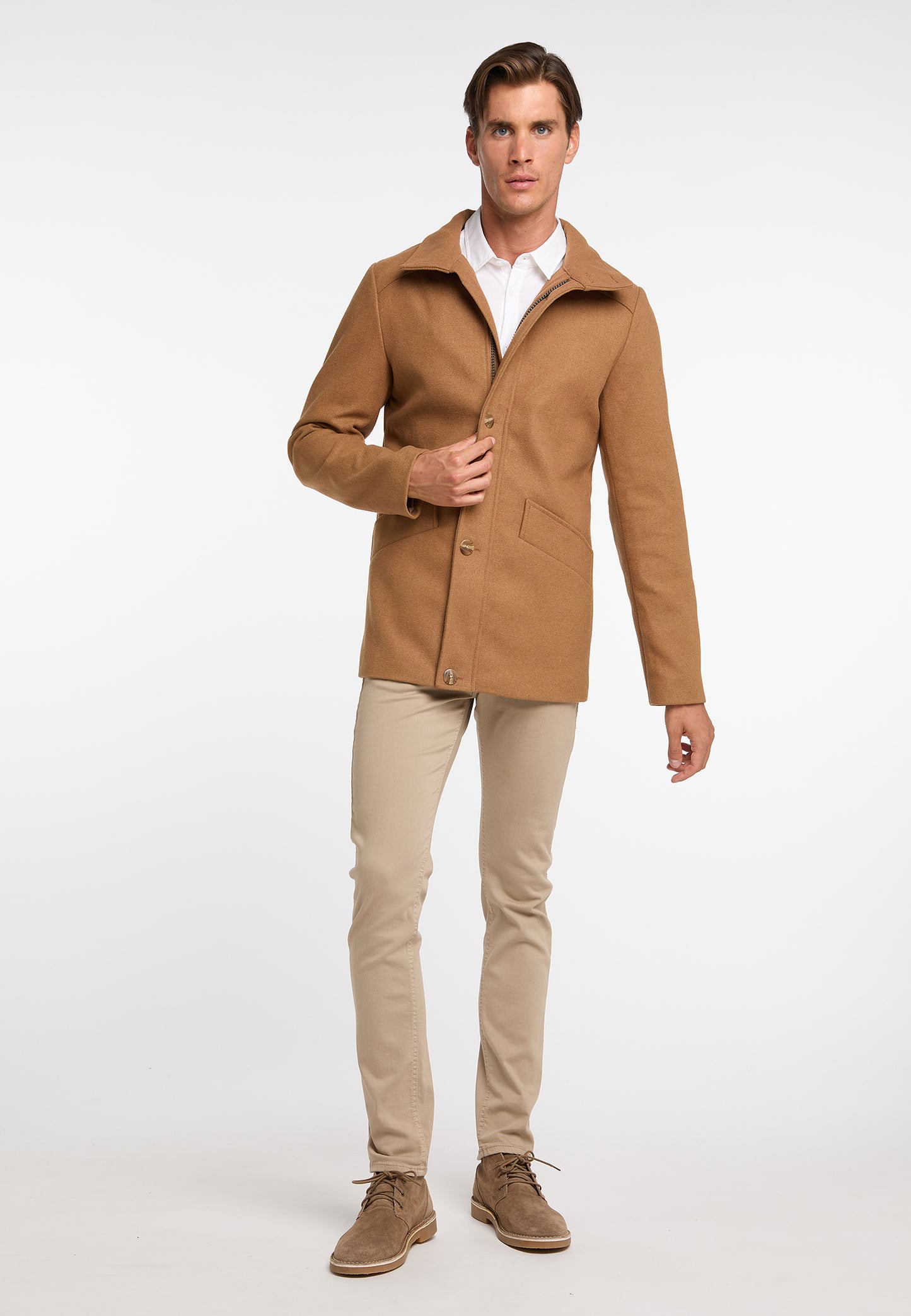 DreiMaster Klassik Men's Transitional Jacket Made From A Wool Blend - Schmuddelwedda Shop