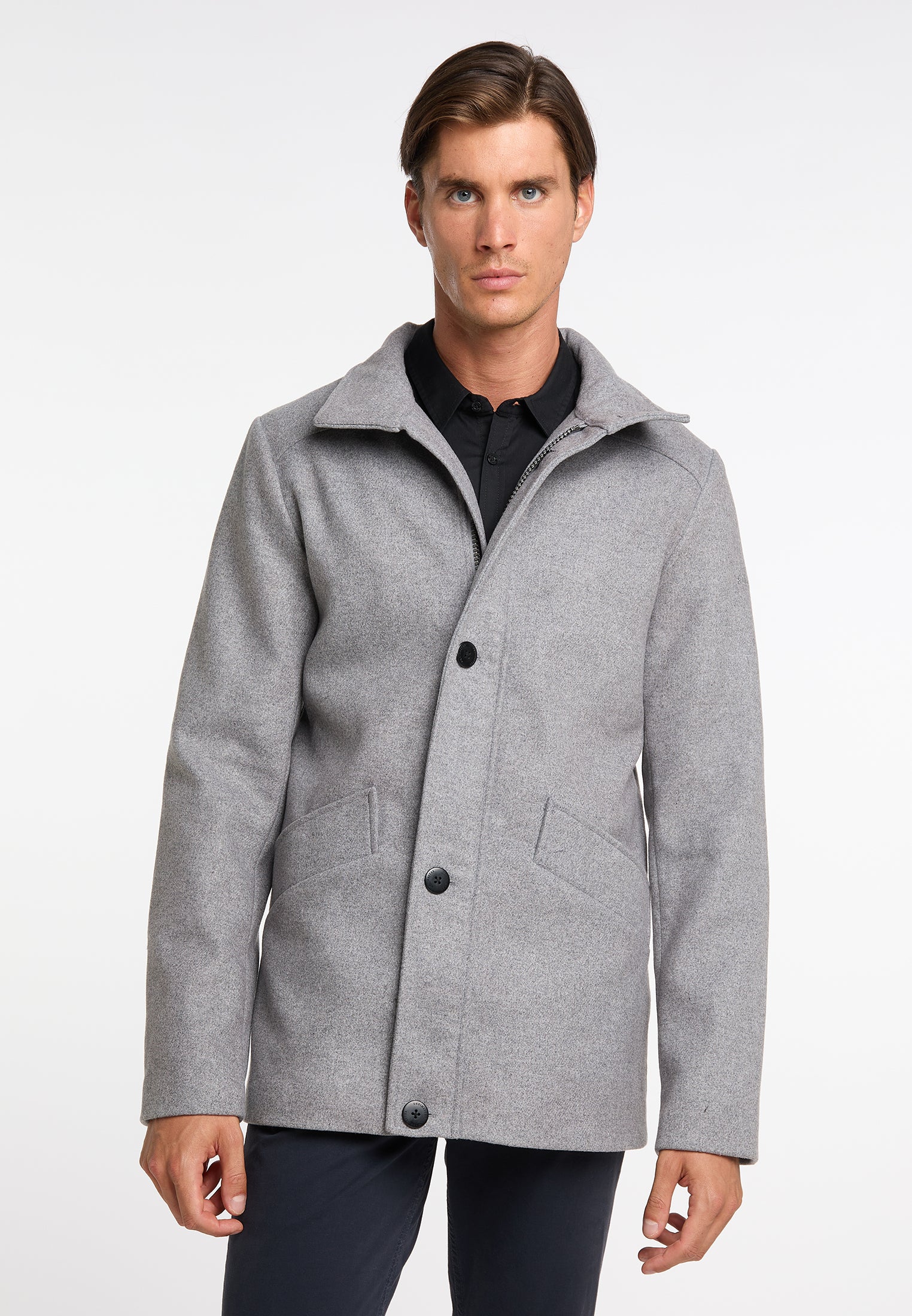 Übergangsjacke aus Wollgemisch