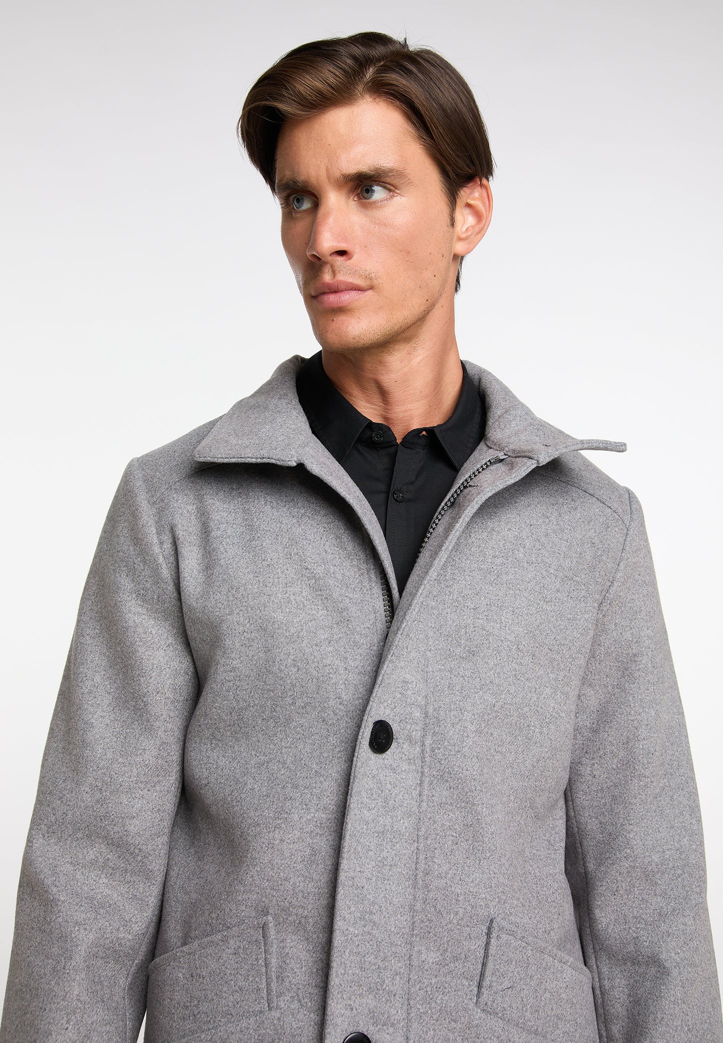 Übergangsjacke aus Wollgemisch