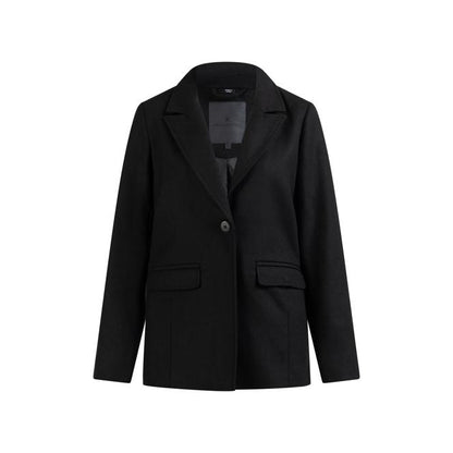 Langer Blazer aus Wollgemisch