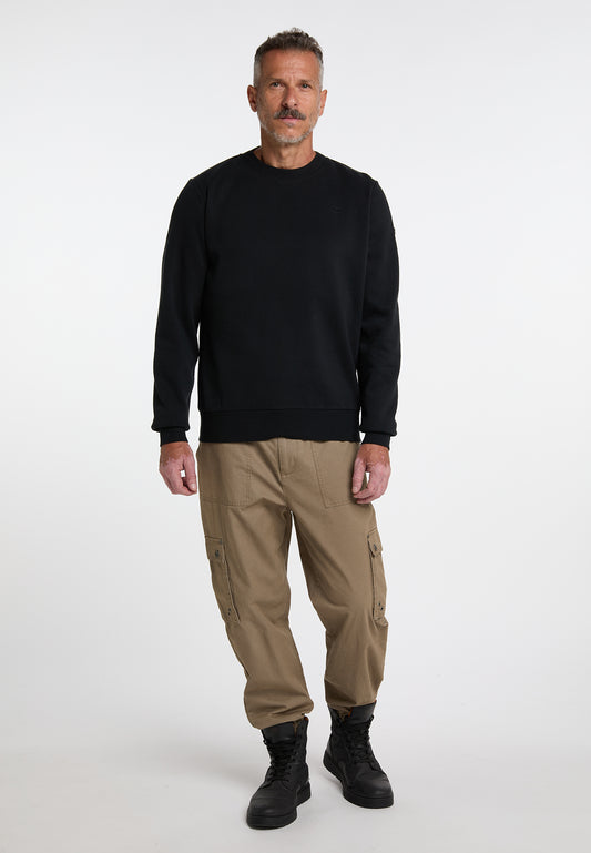 DreiMaster Vintage Herren Oversized Sweatshirt mit Rundhalsausschnitt