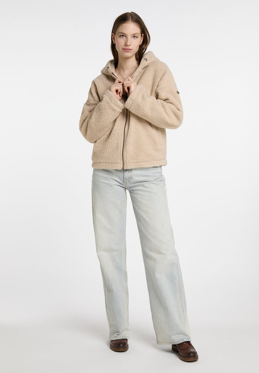 DreiMaster Vintage Damen Übergangsjacke aus Teddy