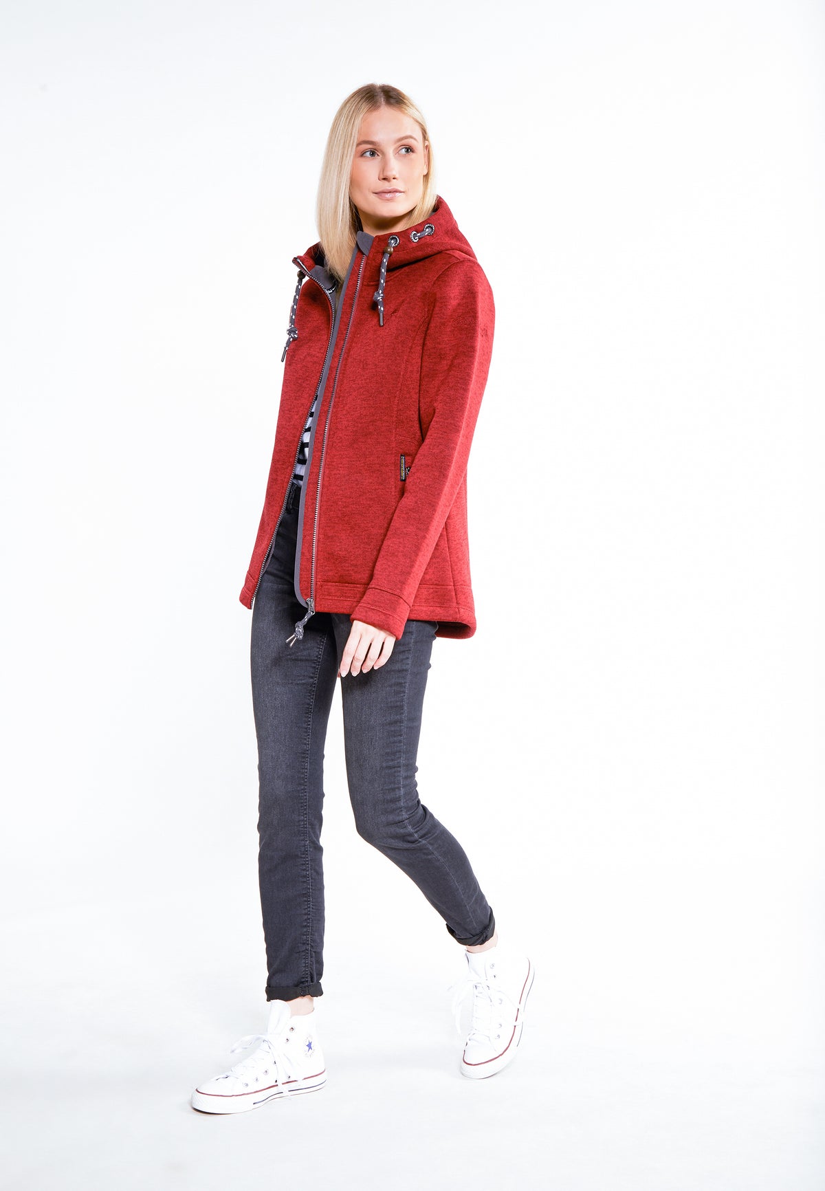 Schmuddelwedda Damen Strickfleecejacke