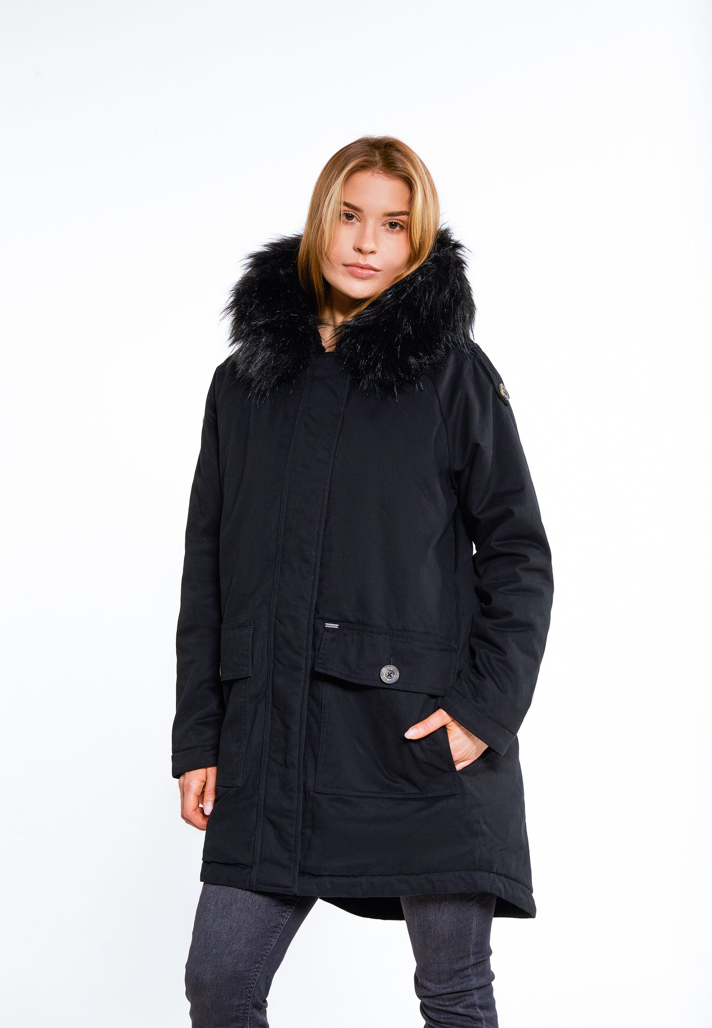 Dreimaster Vintage damska zimowa parka