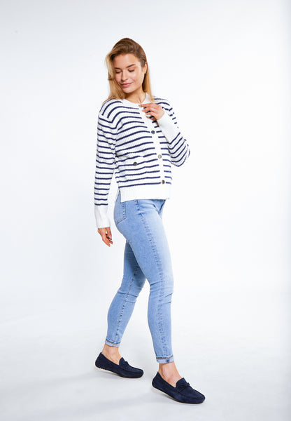 DreiMaster Maritim Damen Cardigan mit Knöpfen