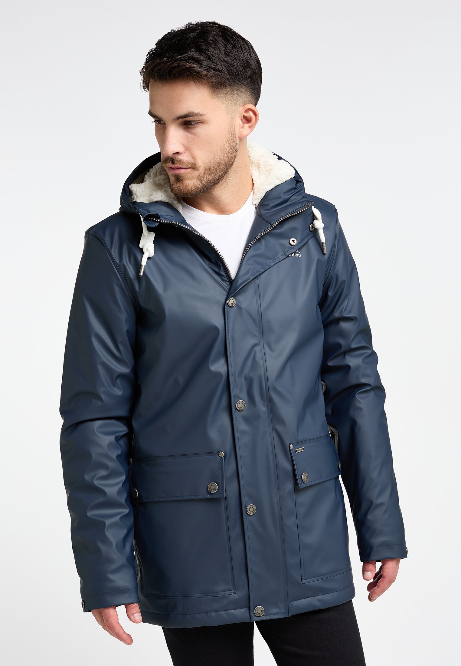 ICEBOUND Men's rain jacket with teddy lining