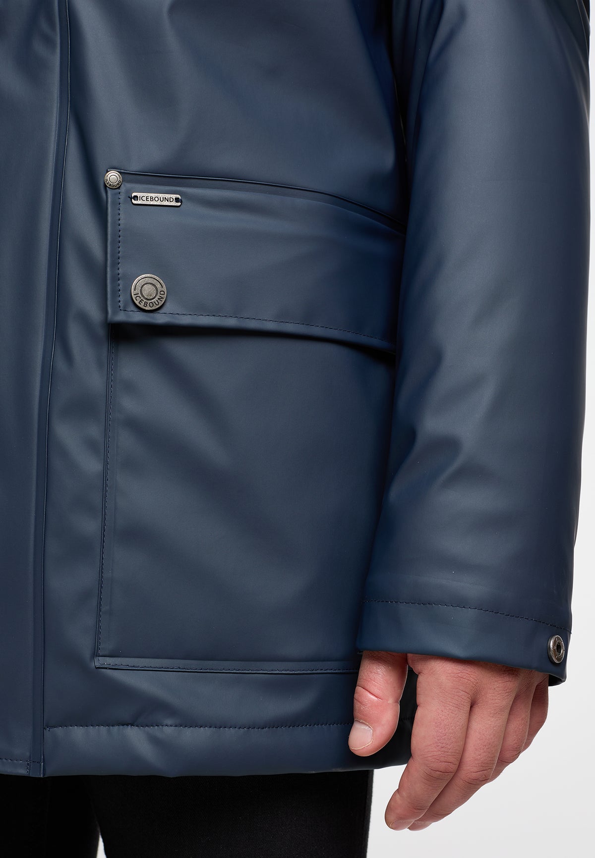 ICEBOUND Men's rain jacket with teddy lining