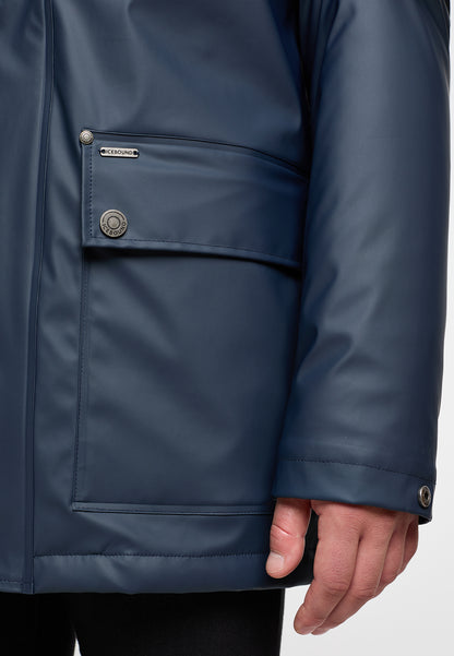 ICEBOUND Men's rain jacket with teddy lining