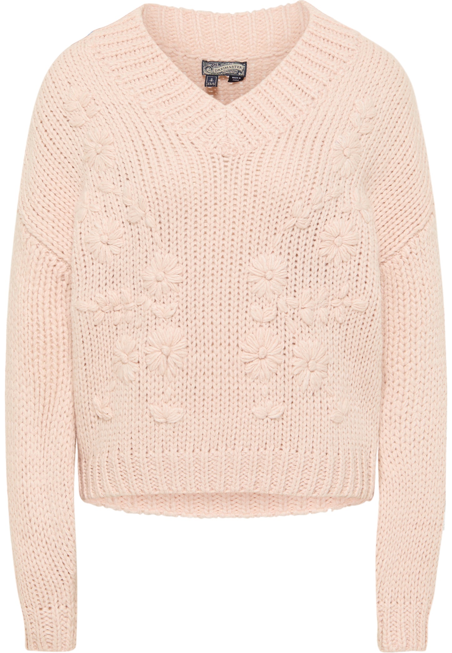 DreiMaster Vintage Damen Grobstrickpullover