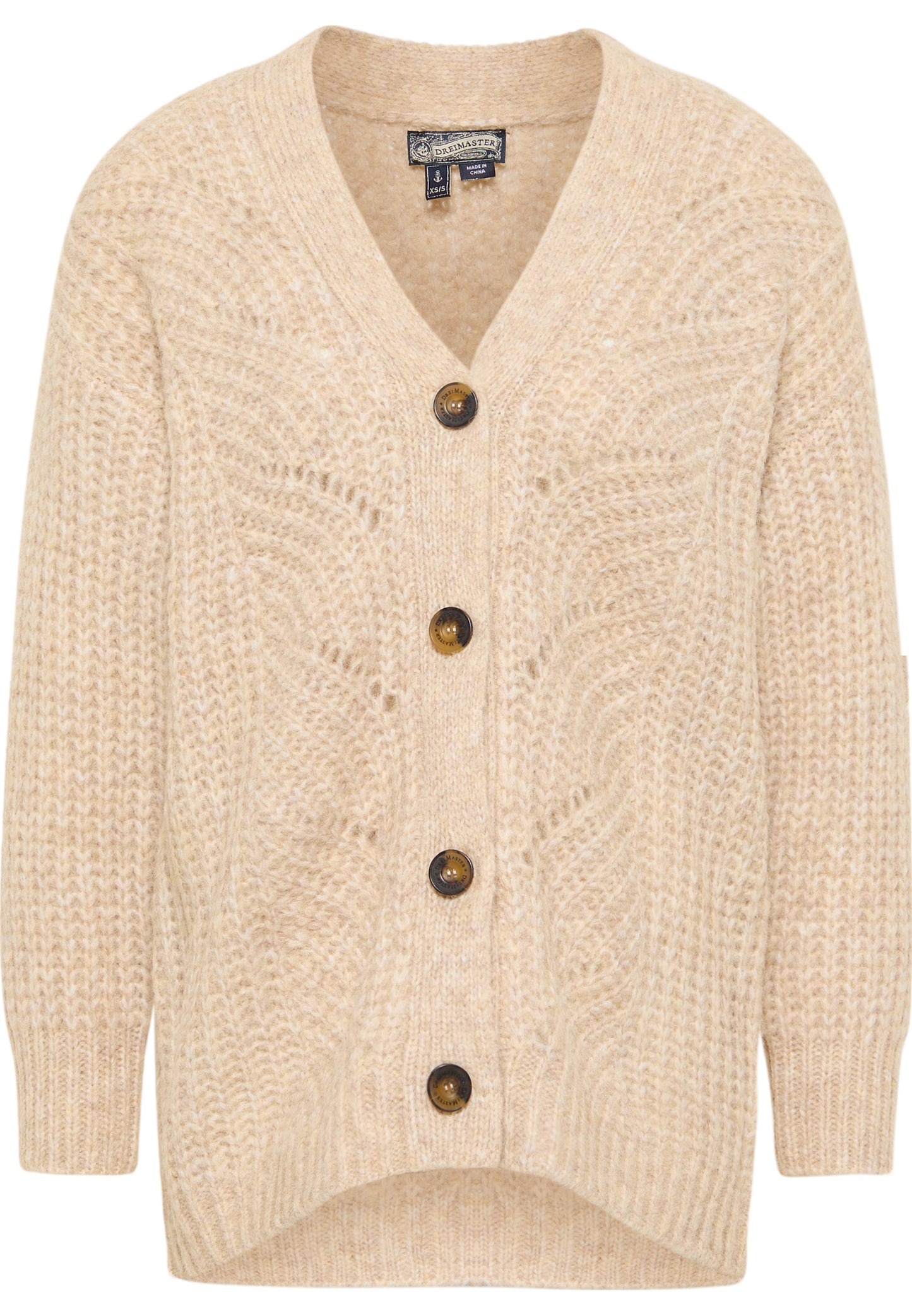 DreiMaster Vintage Damen Cardigan mit Knöpfen