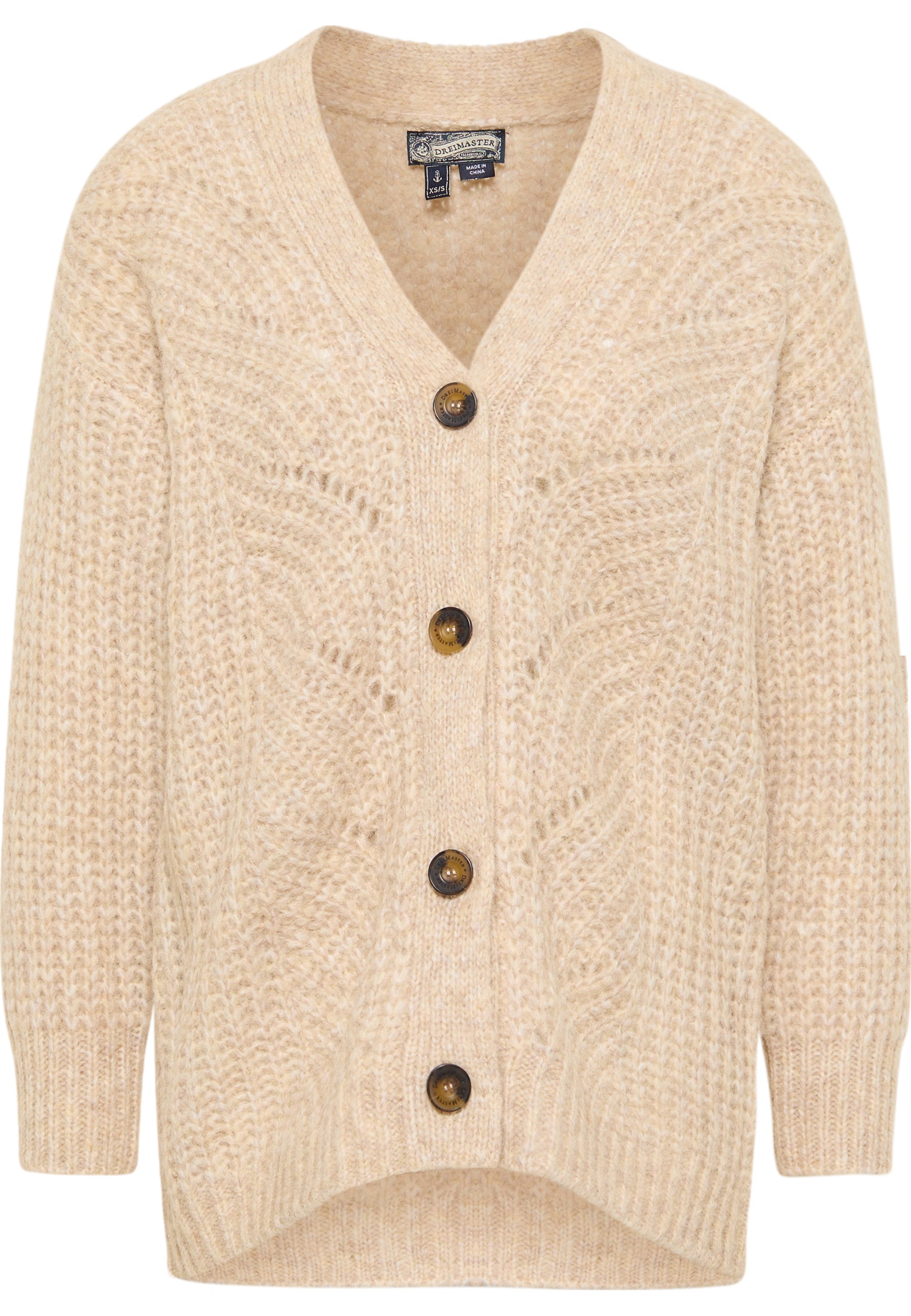 DreiMaster Vintage Damen Cardigan mit Knöpfen