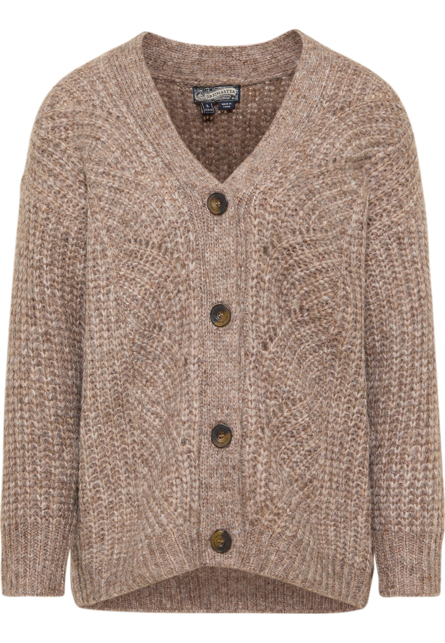 DreiMaster Vintage Damen Cardigan mit Knöpfen