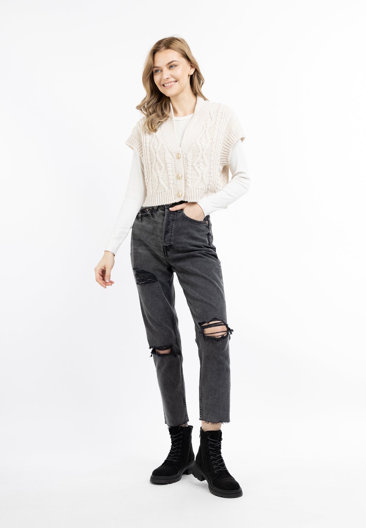 DreiMaster Vintage Damen-Strickweste