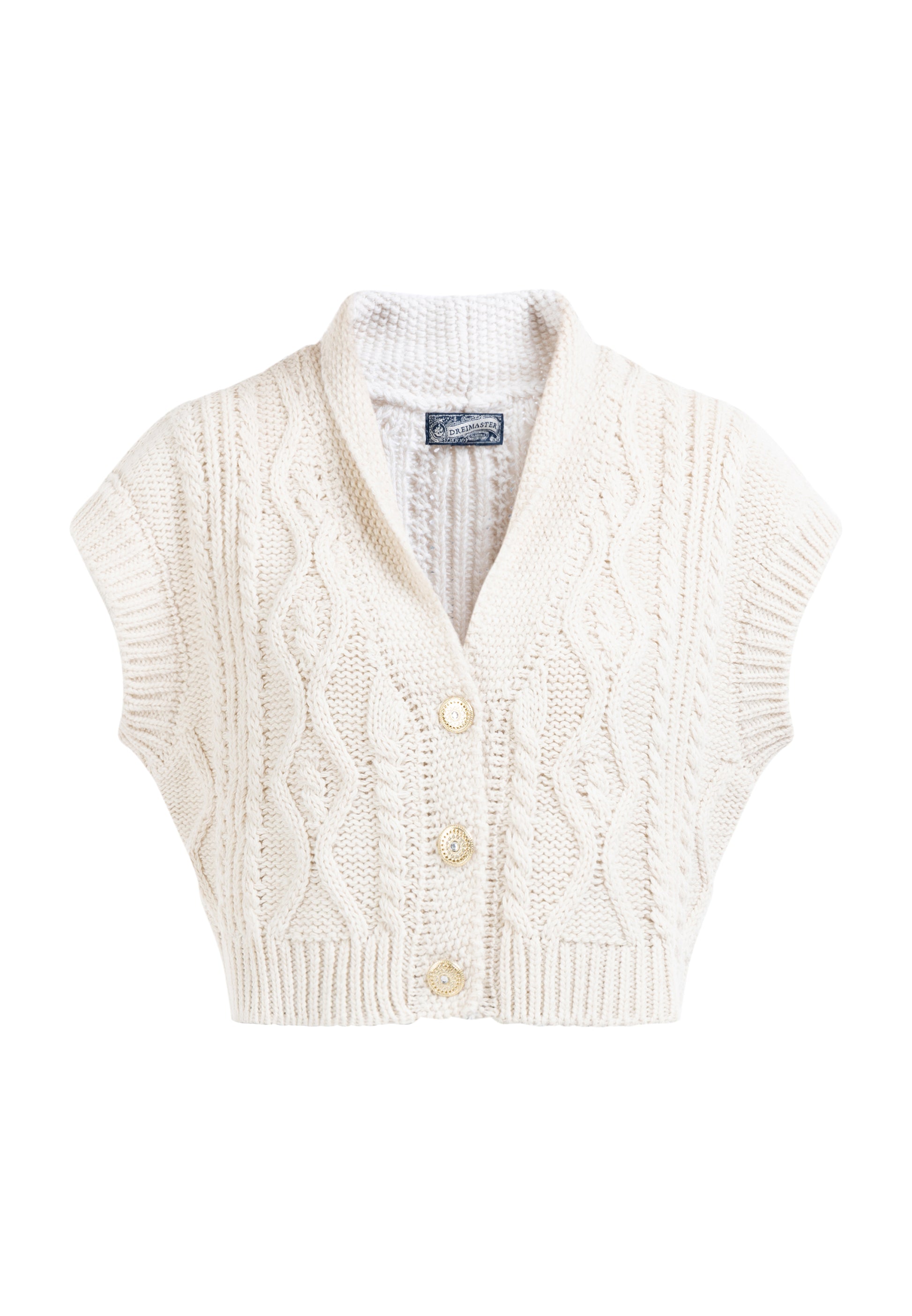 DreiMaster Vintage kamizelka dzianinowa damska