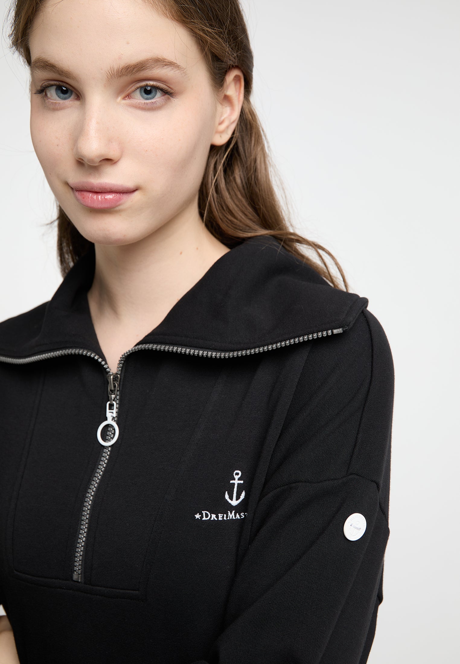 Dreimaster Maritim Damen-Oversize-Sweatshirt
