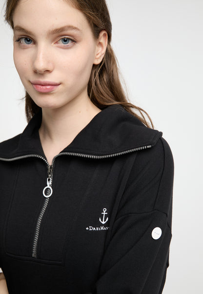 Dreimaster Maritim Damen-Oversize-Sweatshirt