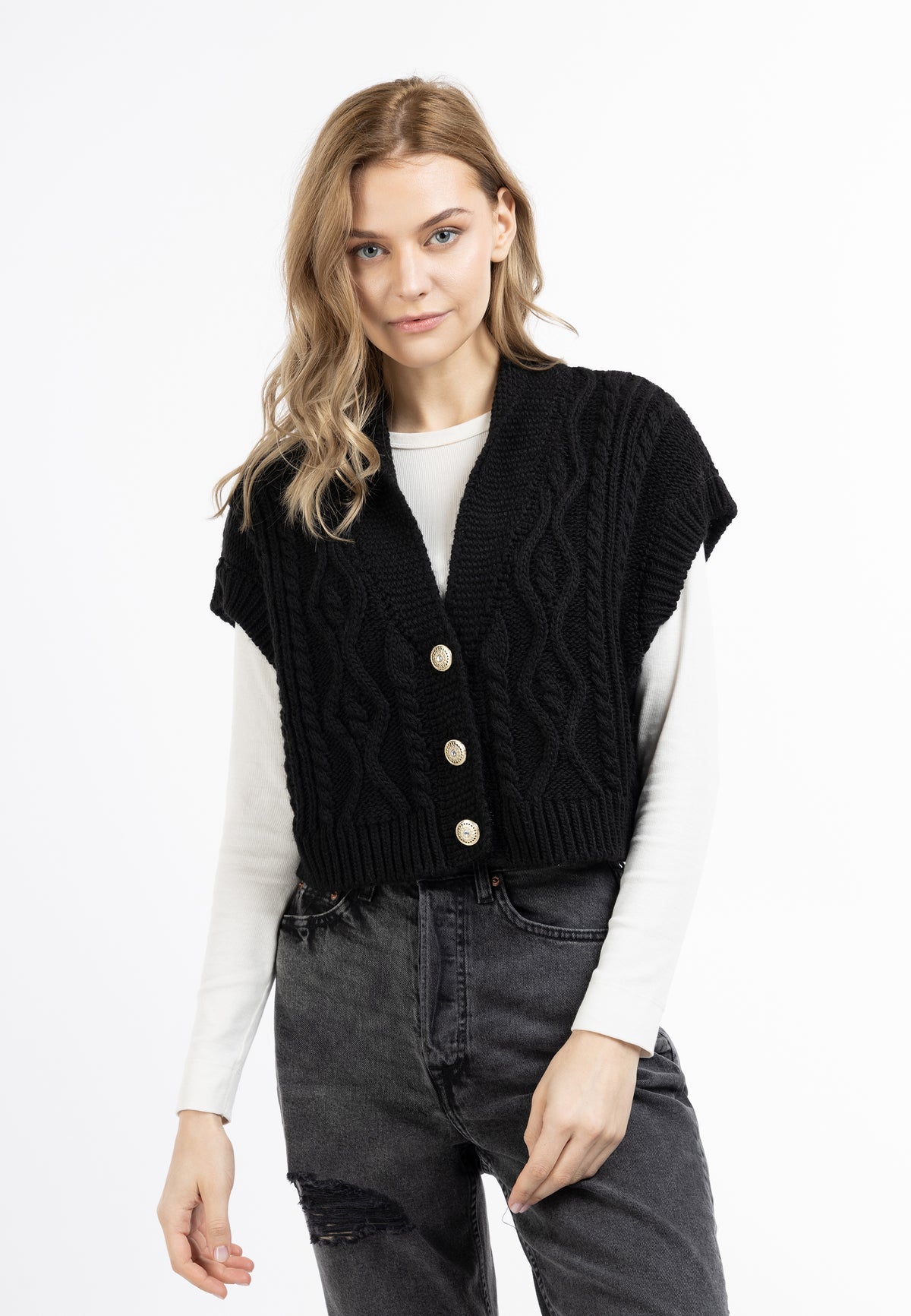 DreiMaster Vintage Damen-Strickweste